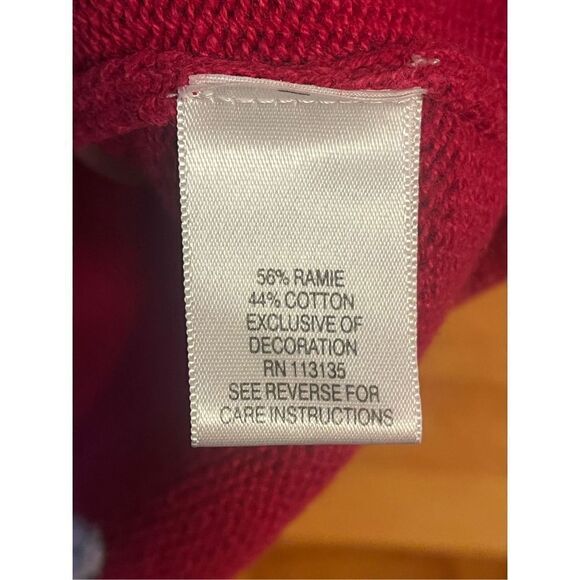 Breckenridge 90s vintage red sweater embroidered holiday birds 2X (2039)￼￼ - Picture 6 of 8